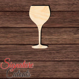 Wine Glass 006 - Shape Cutout in Wood Craft Shapes & Bases Signature Cutouts 