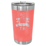 16 oz. Stainless Steel Pint Tumbler Signature Laser Engraving Coral 