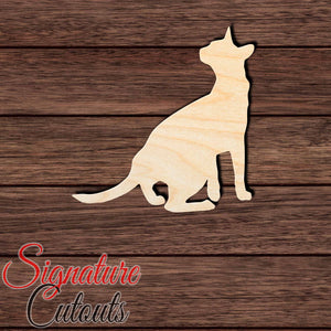 Abyssinian Cat 002 Shape Cutout in Wood, Acrylic or Acrylic Mirror - Signature Cutouts