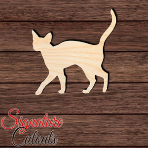 Abyssinian Cat 003 Shape Cutout in Wood, Acrylic or Acrylic Mirror - Signature Cutouts
