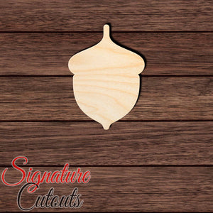 Acorn 001 Shape Cutout in Wood, Acrylic or Acrylic Mirror - Signature Cutouts