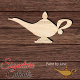Aladdin Lamp 001 Shape Cutout - Paint by Line