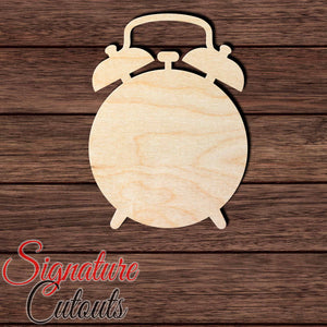 Alarm Clock 002 Shape Cutout in Wood, Acrylic or Acrylic Mirror - Signature Cutouts