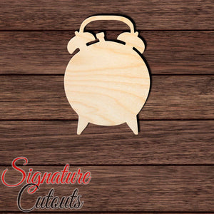 Alarm Clock Shape Cutout in Wood, Acrylic or Acrylic Mirror - Signature Cutouts