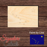 Alaska Flag - Paint by Line - Shape Cutout - Signature Cutouts