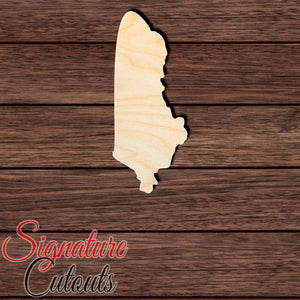 Albania Shape Cutout in Wood, Acrylic or Acrylic Mirror - Signature Cutouts