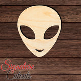 Alien 001 Shape Cutout in Wood, Acrylic or Acrylic Mirror - Signature Cutouts