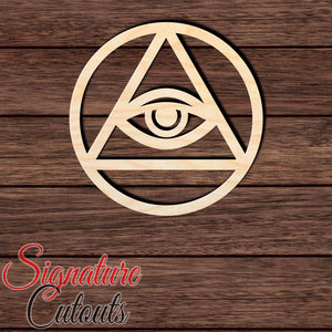 All Seeing Eye 001 Shape Cutout - Signature Cutouts