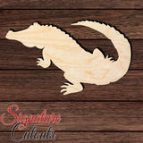 Alligator 001 Shape Cutout in Wood