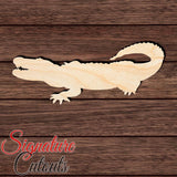 Alligator 008 Shape Cutout in Wood