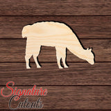 Alpaca 002 Shape Cutout in Wood, Acrylic or Acrylic Mirror - Signature Cutouts
