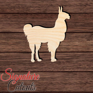 Alpaca 003 Shape Cutout in Wood, Acrylic or Acrylic Mirror - Signature Cutouts