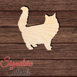 American Bobtail Cat Shape Cutout in Wood, Acrylic or Acrylic Mirror - Signature Cutouts