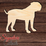 American Bulldog Shape Cutout in Wood, Acrylic or Acrylic Mirror - Signature Cutouts