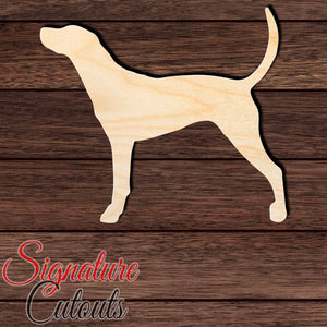 American Leopard Hound Shape Cutout in Wood, Acrylic or Acrylic Mirror - Signature Cutouts