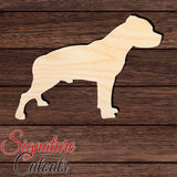 American Pitbull Terrier Shape Cutout in Wood, Acrylic or Acrylic Mirror - Signature Cutouts