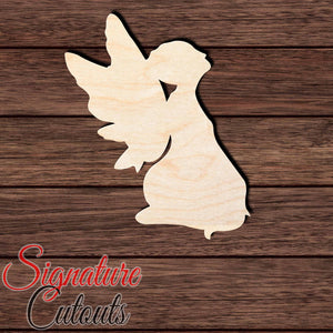 Angel 006 Shape Cutout in Wood, Acrylic or Acrylic Mirror - Signature Cutouts