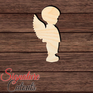 Angel Child 001 Shape Cutout in Wood, Acrylic or Acrylic Mirror - Signature Cutouts