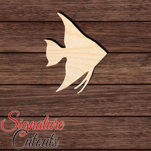 Angelfish 001 Shape Cutout in Wood, Acrylic or Acrylic Mirror - Signature Cutouts