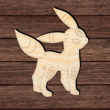 Anime 018 - Umbreon Shape Cutout in Wood Craft Shapes & Bases Signature Cutouts 