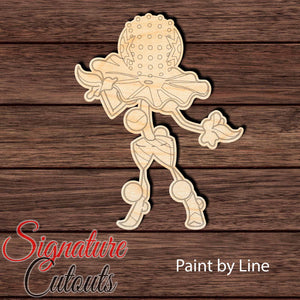 Anime 023 - Blacephalon Shape Cutout in Wood Craft Shapes & Bases Signature Cutouts 