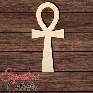 Ankh Symbol 001 Shape Cutout in Wood, Acrylic or Acrylic Mirror - Signature Cutouts