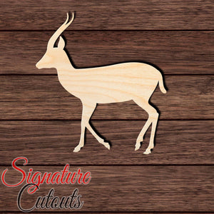 Antelope 001 Shape Cutout in Wood, Acrylic or Acrylic Mirror - Signature Cutouts