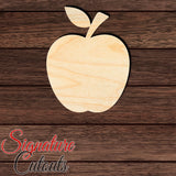 Apple 002 Shape Cutout in Wood, Acrylic or Acrylic Mirror - Signature Cutouts