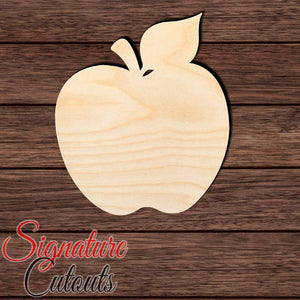 Apple 004 Shape Cutout in Wood, Acrylic or Acrylic Mirror - Signature Cutouts