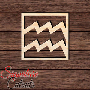 Aquarius 003 Shape Cutout in Wood, Acrylic or Acrylic Mirror - Signature Cutouts