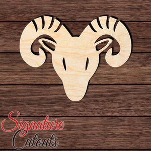 Aries 004 Shape Cutout in Wood, Acrylic or Acrylic Mirror - Signature Cutouts