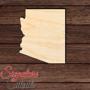 Arizona State Shape Cutout in Wood, Acrylic or Acrylic Mirror - Signature Cutouts