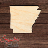 Arkansas State Shape Cutout in Wood