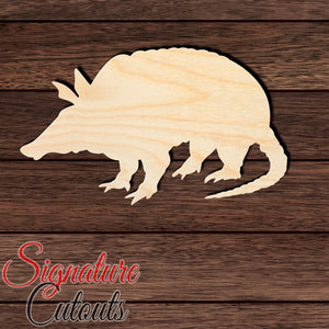 Armadillo 001 Shape Cutout in Wood, Acrylic or Acrylic Mirror - Signature Cutouts