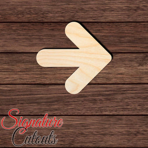 Arrow 002 Shape Cutout in Wood, Acrylic or Acrylic Mirror - Signature Cutouts