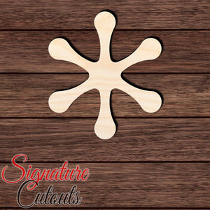 Asterisk 005 Shape Cutout in Wood, Acrylic or Acrylic Mirror - Signature Cutouts