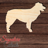 Australian Shepherd Shape Cutout in Wood, Acrylic or Acrylic Mirror - Signature Cutouts