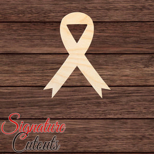 Awareness Ribbon 002 Shape Cutout in Wood, Acrylic or Acrylic Mirror - Signature Cutouts