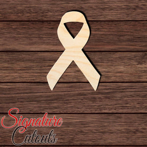 Awareness Ribbon 003 Shape Cutout in Wood, Acrylic or Acrylic Mirror - Signature Cutouts