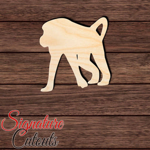 Baboon 002 Shape Cutout in Wood, Acrylic or Acrylic Mirror - Signature Cutouts