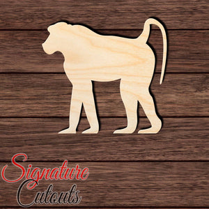 Baboon 003 Shape Cutout in Wood, Acrylic or Acrylic Mirror - Signature Cutouts