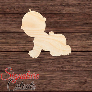 Baby 001 Shape Cutout in Wood, Acrylic or Acrylic Mirror - Signature Cutouts