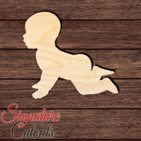 Baby 002 Shape Cutout in Wood