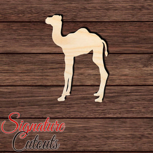 Baby Camel 001 Shape Cutout in Wood, Acrylic or Acrylic Mirror - Signature Cutouts