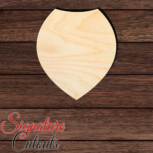 Badge - Shield 011 Shape Cutout in Wood, Acrylic or Acrylic Mirror - Signature Cutouts