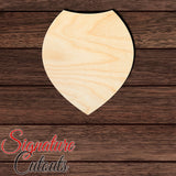Badge - Shield 011 Shape Cutout in Wood