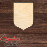 Badge - Shield 017 Shape Cutout in Wood, Acrylic or Acrylic Mirror - Signature Cutouts