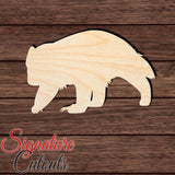 Badger 003 Shape Cutout in Wood, Acrylic or Acrylic Mirror - Signature Cutouts