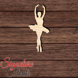 Ballerina 002 Shape Cutout in Wood, Acrylic or Acrylic Mirror - Signature Cutouts