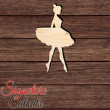 Ballerina 005 Shape Cutout in Wood, Acrylic or Acrylic Mirror - Signature Cutouts